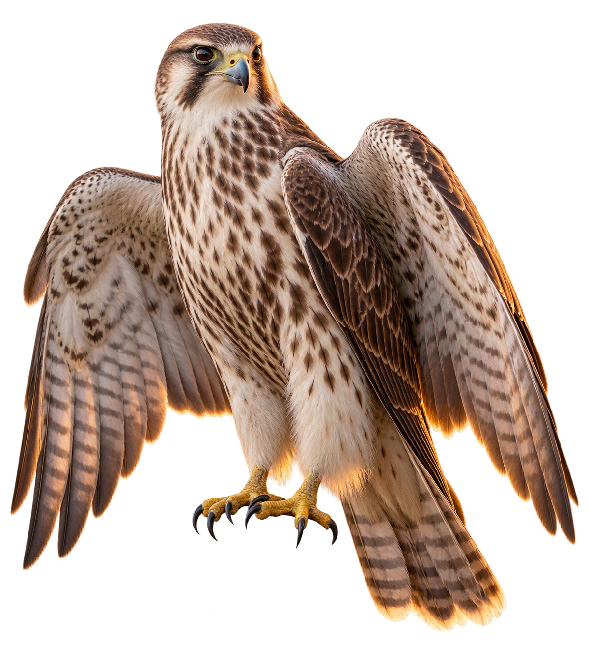 Saker Falcon, the continuity motif of the proposed screen worlds.